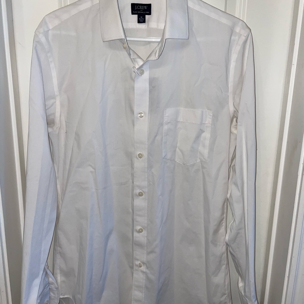 J. Crew Men's Classic White Dress Shirt